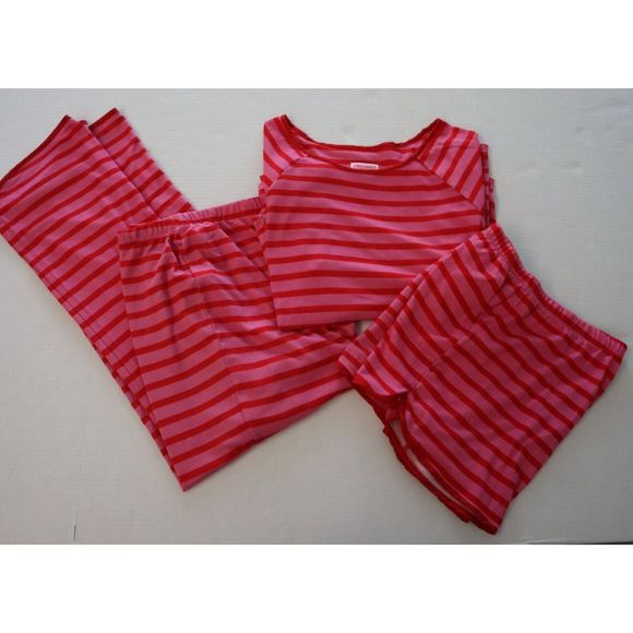 Kate Spade KS02271F Women's Sz XL Pink/Red Striped 3-Piece Pajama Set $149 - Picture 4 of 15